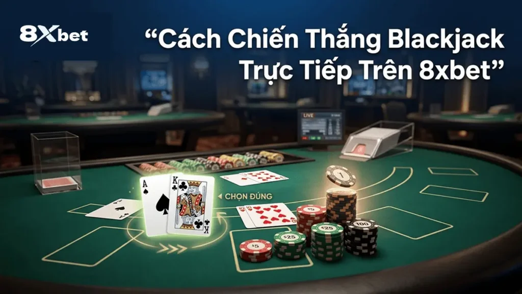 Cách Chiến Thắng Blackjack Trực Tiếp Trên 8xbet