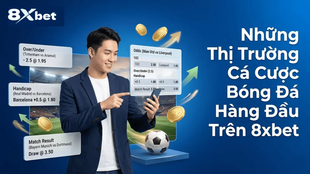 Những Thị Trường Cá Cược Bóng Đá Hàng Đầu Trên 8xbet